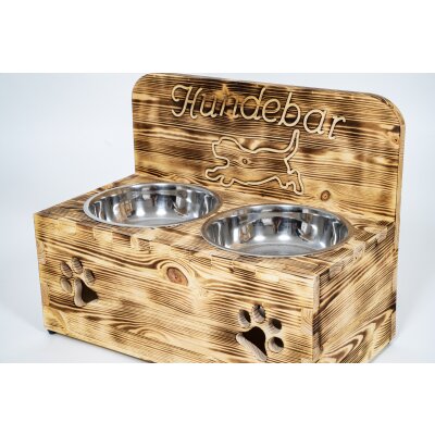 Hundebar XXL 2x1600mL Futterhöhe 21cm