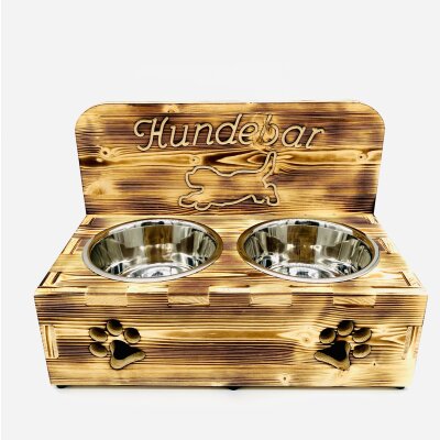 Hundebar XL 2x1600mL Futterh&ouml;he 16cm