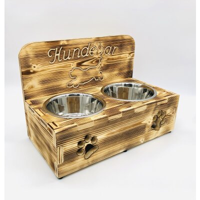 Hundebar XL 2x1600mL Futterh&ouml;he 16cm