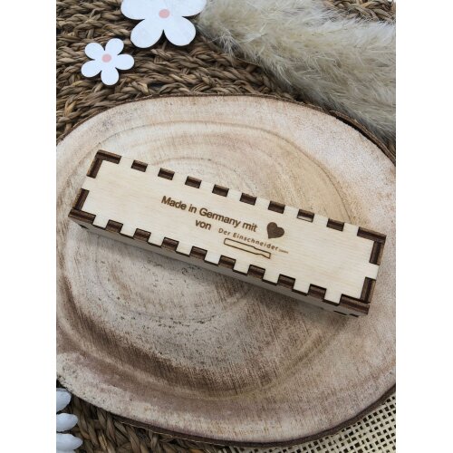 DU...| gravierte Schokoriegel Holzbox incl. Duplo | kleines Mitbringsel | Geschenk Box | mit deinem Text