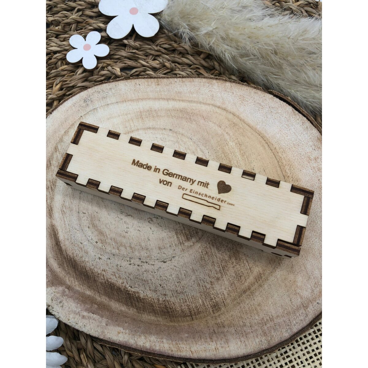 Personalisiertes Duplo Geschenkset - Gravur Holzbox Für Schokoriegel Mit Individuellem Text