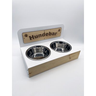 Hundebar Steel-Series M Futterhöhe 10,5cm 2x 1600mL...