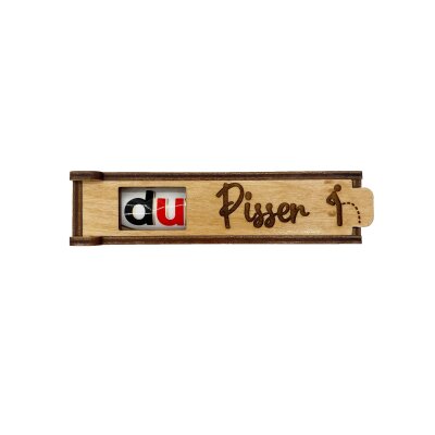 DU...| gravierte Schokoriegel Holzbox incl. Duplo | kleines Mitbringsel | Geschenk Box | DU Pisser